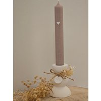 Kerzenhalter | Stabkerzenhalter Schlicht Modern Skandideko Hygge Weiß Häuserliebe Kerzenhalter | Stabkerzenhalter Schlicht Modern Skandideko Hygge Weiß Häuserliebe von KuestenGeschenke