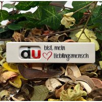 Du Bist Mein Lieblingsmensch | Schokoriegel Geschenkbox Inkl. Duplo Kleine Aufmerksamkeit von KuestenholzDE