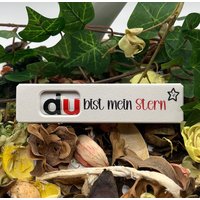 Du Bist Mein Stern | Schokoriegel Geschenkbox Inkl. Duplo Kleine Aufmerksamkeit von KuestenholzDE
