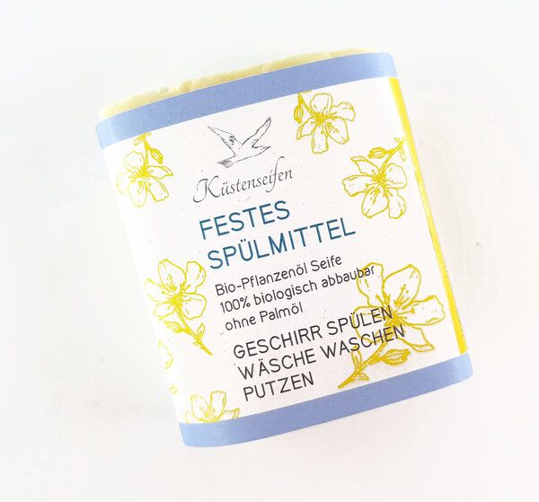 Küstenseifen Manufaktur BIO SPÜLSEIFE / PUTZSEIFE / WASCHSEIFE - FESTES SPÜLMITTEL von Küstenseifen Manufaktur