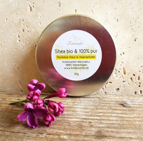 Küstenseifen Manufaktur Bio Sheabutter pur für trockene Haut von Küstenseifen Manufaktur