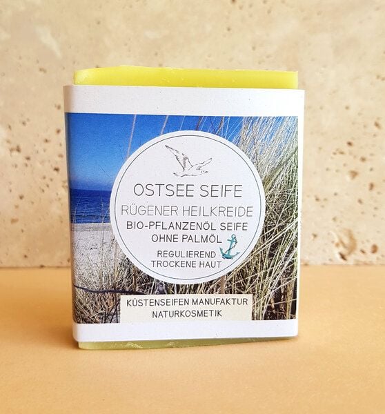 Küstenseifen Manufaktur Ostsee Seife Bioseife Rügener Heilkreide & Lavendel für trockene Haut von Küstenseifen Manufaktur