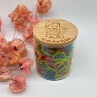 Geduldsfäden Glas Vorratsglas Geschenk 550 Ml Abschied Erzieher Kita Mutti Kindergarten von Kuestlich