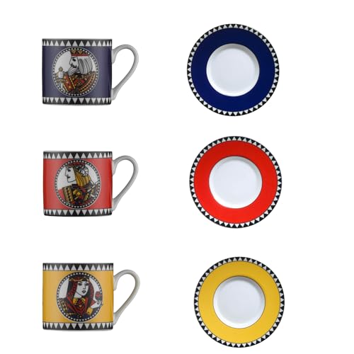 Kütahya Porzellan Porzellan Kaffeeservice für 6 Personen | 12 TLG, Service & Geschirrsets 6 Personen | Modernes und Rundes Design | Kaffeetassen mit Untertassen Geschirrset für Kaffee von Kütahya Porselen