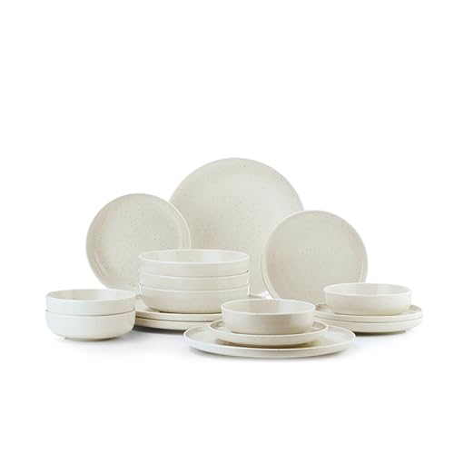 Kütahya Porselen Geschirr Set – 16-teiliges Tafelservice für 4 Personen aus Porzellan | Flachteller & Tiefteller | Modern & Spülmaschinenfest in Creme Kütahya Porselen Geschirr Set – 16-teiliges Tafelservice für 4 Personen aus Porzellan | Flachteller & Tiefteller | Modern & Spülmaschinenfest in Creme von Kütahya Porselen