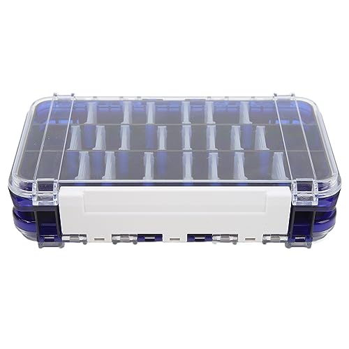 Angelköder-Box, Transparente Mehrzweck-Aufbewahrungsbox für Angelköder Im Freien (Transparentes Blau) von Kufoo