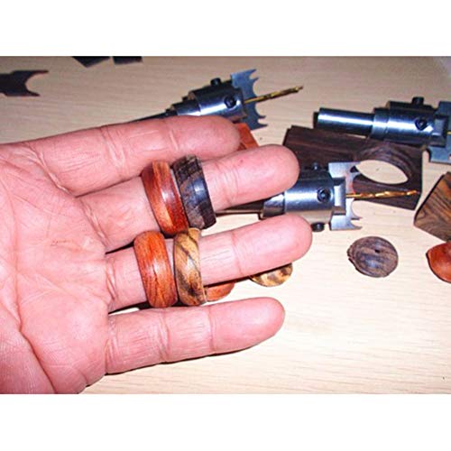 Bohrer-Set für Holzringe, Dickes Ringmacher-Set aus Holz, Langlebig für die Ringherstellung (Silber) von Kufoo
