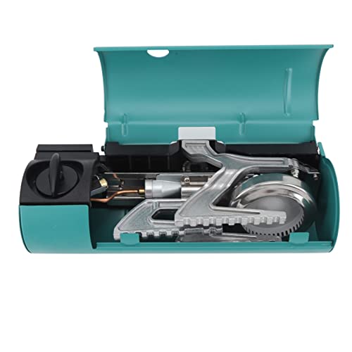 Kassetten-Gasofen, Wärmeleitendes Blech, Automatisch Verriegelbarer, Faltbarer Kassettenofen für 10–26 Cm Topf für Camping Im Freien (Grün) von Tynozs