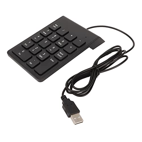 Kufoo Kabelgebundener Ziffernblock Allgemeine Verwendung Plug-and-Play 4,9 Fuß Lange USB-Verbindung 18 Tasten (1 Stück) von Kufoo