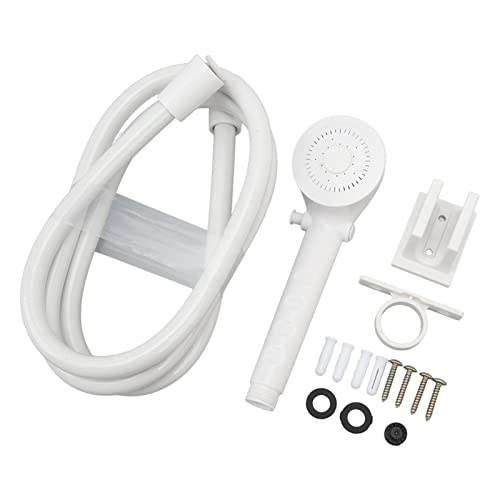 Wohnmobil-Duschkopf, Wohnmobil-Duschset, Robuste Konstruktion, 1,5 M Schlauch, Wassersparend, Breite Anwendung für Boot und Wohnwagen (Weiss) von Sixyear