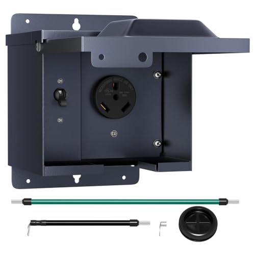 Kufughty -1 30a RV Verteilerkasten Amerikanische RV Verteilerkasten Verteilerschrank Steckdosenbox mit Schutzschalter, feine Verarbeitung von Kufughty