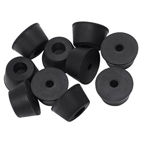 Kufughty 10 STK 25 x 15 mm Kegelform Einbauleuchte Fuesse Gummipuffer Material: Gummi von Kufughty