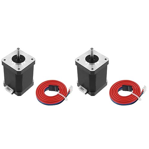 Kufughty 2 x Nema 17 bipolarer Schrittmotor mit hohem Drehmoment, 2,1 A Extrudermotor von Kufughty