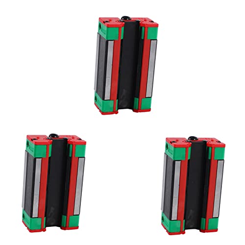 Kufughty 3 x Stahl HGH20CA Linearschienenführungsblock für CNC-Maschinenteile, Fertigungsausrüstung, 20 mm von Kufughty