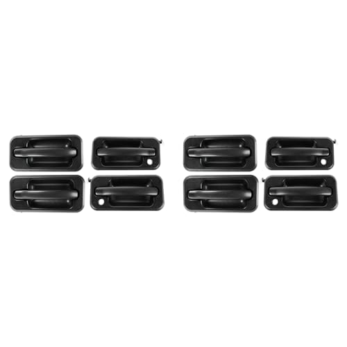 Kufughty 8-teiliges Außentürgriff-Set Autoteile für 2003–2009 H2 schwarz strukturiert 131609870457 15104792 10360326 von Kufughty