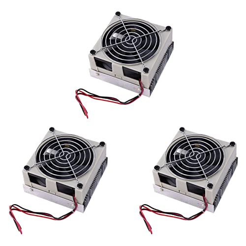 Kufughty Thermoelektrisches Kühlsystem zum Selbermachen, Halbleiter-Kühlsystem-Set, Kühlkörper, Peltier-Kühler für 10 l Wasser, 3 Stück Kufughty Thermoelektrisches Kühlsystem zum Selbermachen, Halbleiter-Kühlsystem-Set, Kühlkörper, Peltier-Kühler für 10 l Wasser, 3 Stück von Kufughty