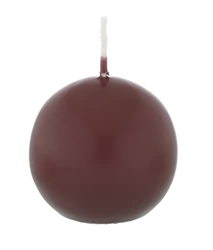 Kugelkerzen Bordeaux 4 cm, 12 Stück von Kugelkerzen