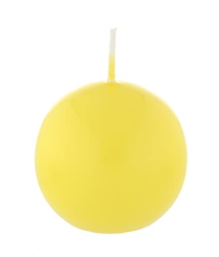 Kugelkerzen Zitrone 4 cm, 12 Stück von Kugelkerzen