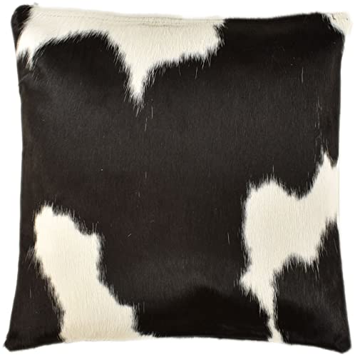 Kuhfelle Online & Nomad KUHFELL Kissen HÜLLE Kissenbezug 50 x 50 cm Schwarz Weiss BEIDE Seiten AUS ECHTEM KUHFELL von Kuhfelle Online & Nomad