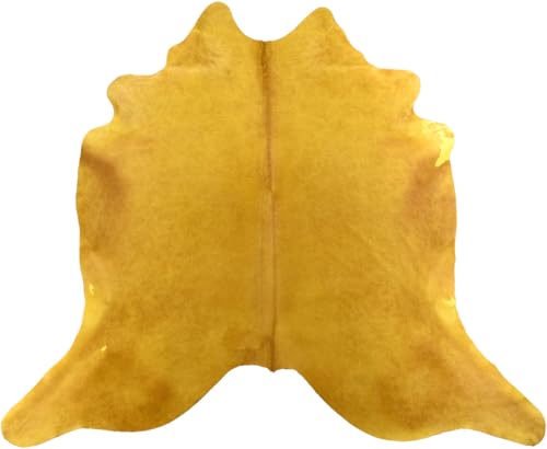 KUHFELL TEPPICH GELB 190 x 200 cm KUHFELL TEPPICH (Gelb) von Kuhfelle Online & Nomad
