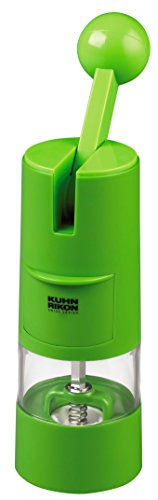 KUHN RIKON Salzmühle & Pfeffermühle Ratchet Grinder, Gewürzmühle manuell, grün, verstellbares Keramikmahlwerk, Plastik, 5.8 x 5.8 x 21.5 cm KUHN RIKON Salzmühle & Pfeffermühle Ratchet Grinder, Gewürzmühle manuell, grün, verstellbares Keramikmahlwerk, Plastik, 5.8 x 5.8 x 21.5 cm von KUHN RIKON
