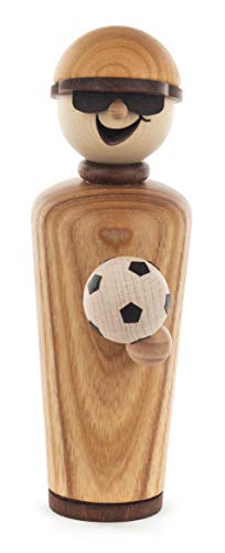 Drechslerei Kuhnert Rauchfigur / Rauchmann - Räucherfigur als "Fußballfreund" - Meisterstück aus edlem Eschenholz - Höhe: 17cm - Made in Germany von Drechslerei Kuhnert