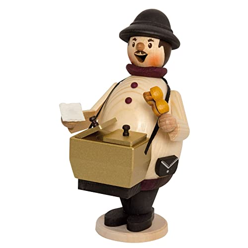 Drechslerei Kuhnert - Rauchmann/Räucherfigur aus Holz - Max als Bockwurstverkäufer - 16 cm Höhe - Made in Germany von Kuhnert