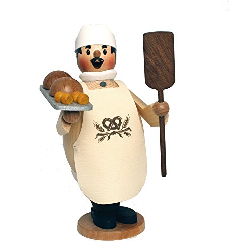 Drechslerei Kuhnert - Rauchmann/Räucherfigur aus Holz - Max als Bäcker - 16cm Höhe - Made in Germany Drechslerei Kuhnert - Rauchmann/Räucherfigur aus Holz - Max als Bäcker - 16cm Höhe - Made in Germany von Kuhnert