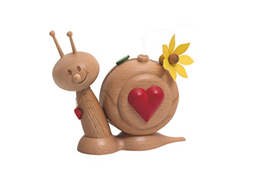 Drechslerei Kuhnert - Rauchschnecke/Räucherfigur aus Holz - Sunny Herzschnecke - Höhe: ca. 15cm - Made in Germany Drechslerei Kuhnert - Rauchschnecke/Räucherfigur aus Holz - Sunny Herzschnecke - Höhe: ca. 15cm - Made in Germany von Kuhnert