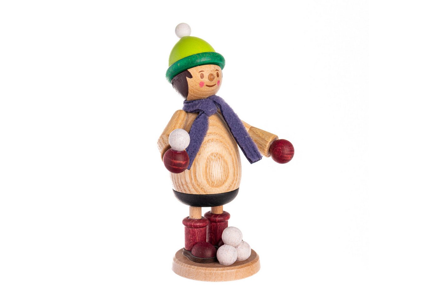 Kuhnert Dekofigur Mäxchen mit Schneeball - ca. 12cm, hölzerne Dekoration mit winterlichem Motiv - Made in Germany Kuhnert Dekofigur Mäxchen mit Schneeball - ca. 12cm, hölzerne Dekoration mit winterlichem Motiv - Made in Germany von Kuhnert
