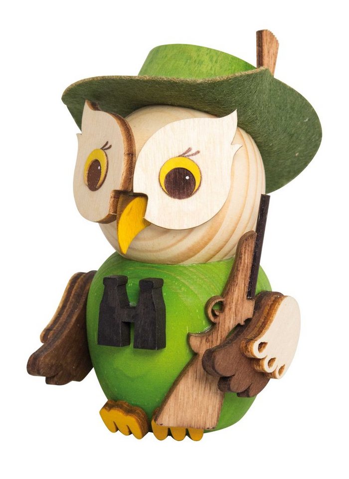 Kuhnert Dekofigur Mini-Eule als Jäger - aus Holz gefertigt - ca. 7 cm groß, entzückende Dekoration für jeden Raum - Made in Germany Kuhnert Dekofigur Mini-Eule als Jäger - aus Holz gefertigt - ca. 7 cm groß, entzückende Dekoration für jeden Raum - Made in Germany von Kuhnert