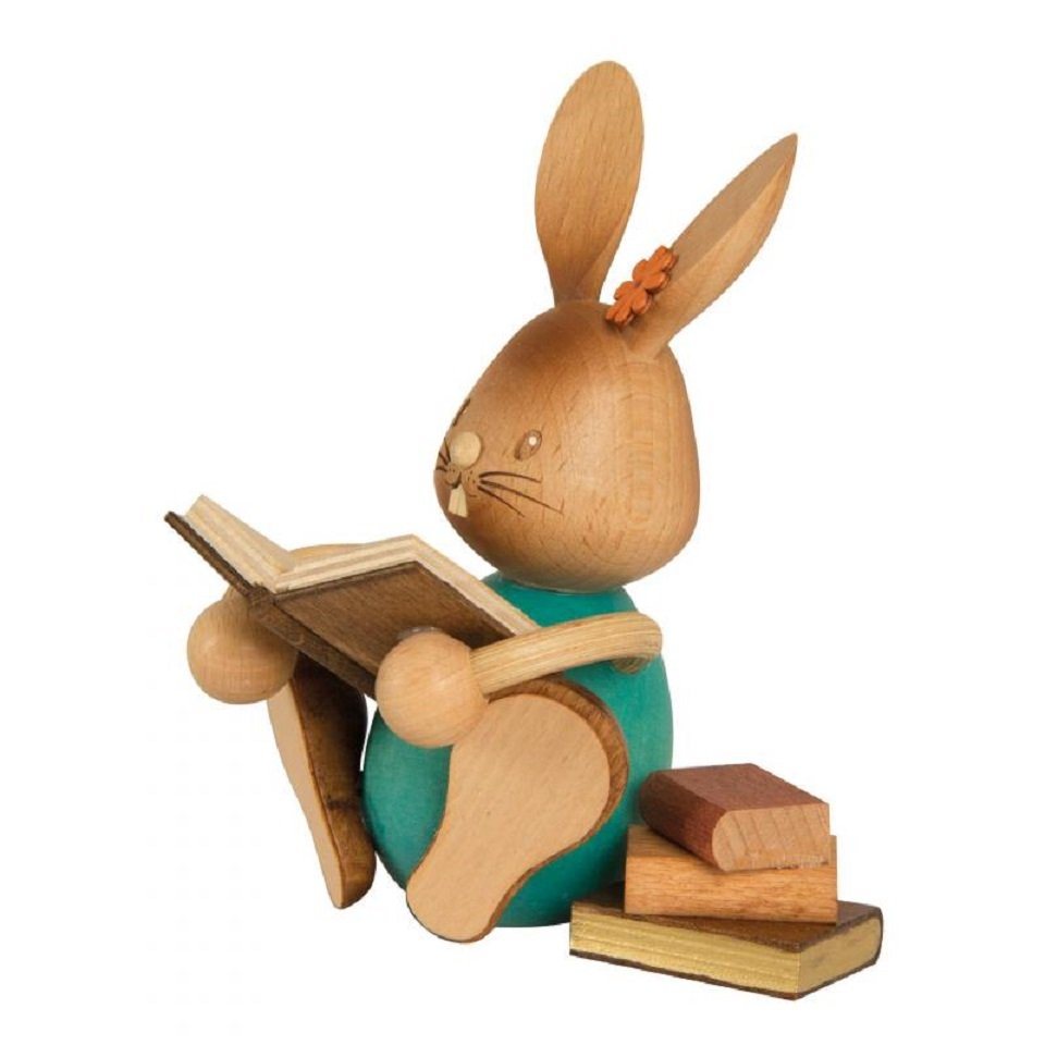 Kuhnert Dekofigur Osterhase Stupsi mit Büchern von Kuhnert