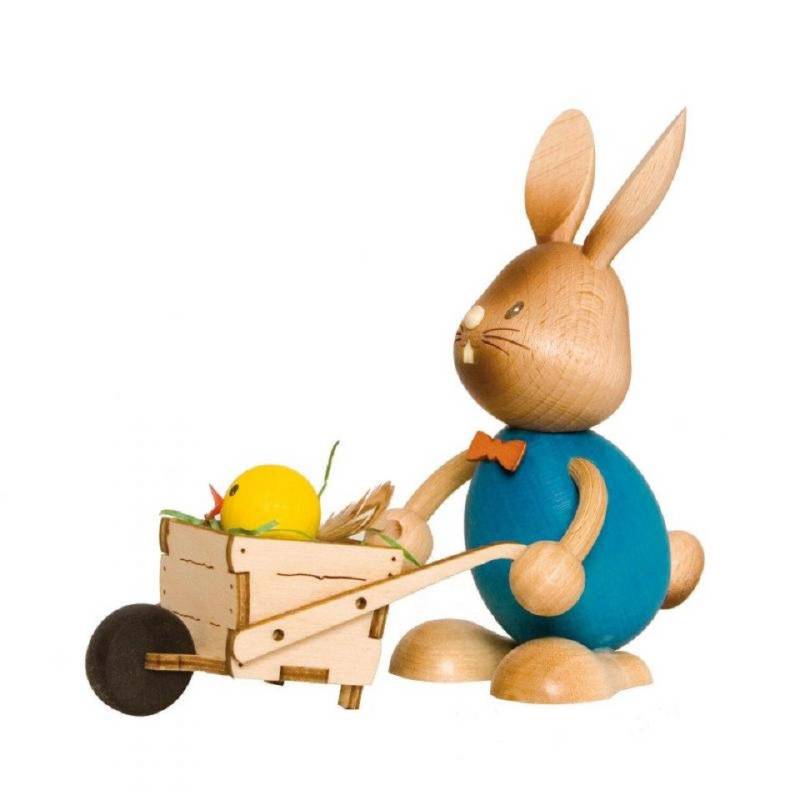 Kuhnert Dekofigur Kuhnert Osterhase Stupsi mit Schubkarre von Kuhnert