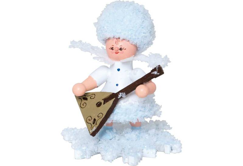 Kuhnert Dekofigur Schneeflöckchen mit Balalaika (5cm) von Drechslerei Kuhnert von Kuhnert