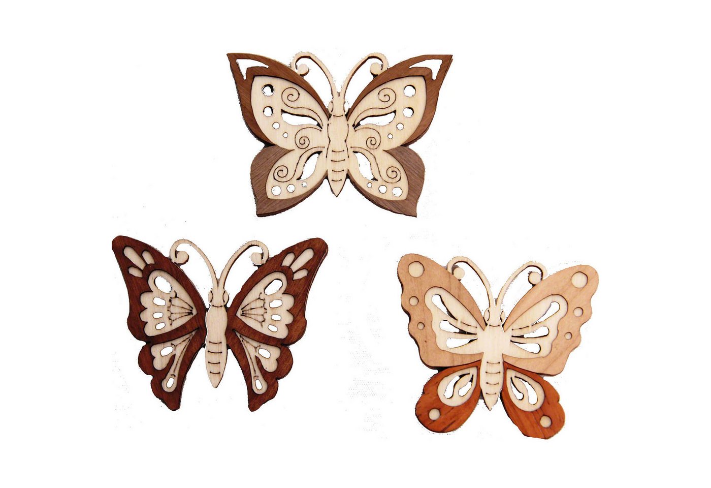 Kuhnert Dekohänger Baumschmuck Schmetterling (6er-Set - 5cm) von Drechslerei Kuhnert von Kuhnert