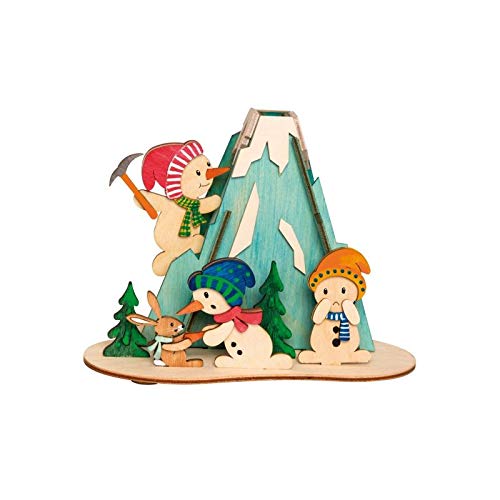 Drechslerei Kuhnert - Hobaku Bastelset im Schneemann Motiv - Rauchhaus, für Räucherkerzen Größe M - Maße: 17 x 13 x 12 cm - Made in Germany Drechslerei Kuhnert - Hobaku Bastelset im Schneemann Motiv - Rauchhaus, für Räucherkerzen Größe M - Maße: 17 x 13 x 12 cm - Made in Germany von Hobaku HOLZ - BASTELN - KUHNERT