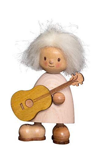 Kuhnert Drechslerei Dekoration/Holzfigur aus Massivholz mit Schafwollfrisur - Finn & Finja - Motiv: Finn mit Gitarre - Höhe: ca. 9cm - Made in Germany Kuhnert Drechslerei Dekoration/Holzfigur aus Massivholz mit Schafwollfrisur - Finn & Finja - Motiv: Finn mit Gitarre - Höhe: ca. 9cm - Made in Germany von Kuhnert