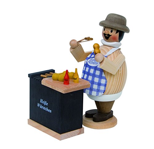 Kuhnert Drechslerei Rauchmann/Räucherfigur aus Holz - Max als Wurstverkäufer - 16cm Höhe - Made in Germany Kuhnert Drechslerei Rauchmann/Räucherfigur aus Holz - Max als Wurstverkäufer - 16cm Höhe - Made in Germany von Kuhnert