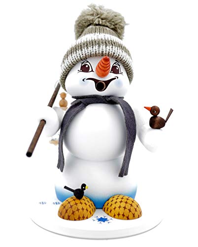 Kuhnert - Erzgebirgische Holzkunst Räuchermann Räucherfigur Schneemann 19cm - Vogelhändler Kuhnert - Erzgebirgische Holzkunst Räuchermann Räucherfigur Schneemann 19cm - Vogelhändler von Kuhnert