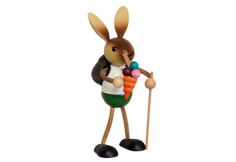 Kuhnert Osterhase Kuhnert Osterhase mit langen Beinen, Hase mit Eis, Erzgebirgische Holzkunst von Kuhnert