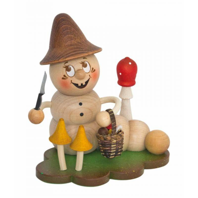 Kuhnert Weihnachtsfigur Kuhnert Räucherwurm Rudi Pilzwurm (1 St), Handarbeit aus dem Erzgebirge von Kuhnert