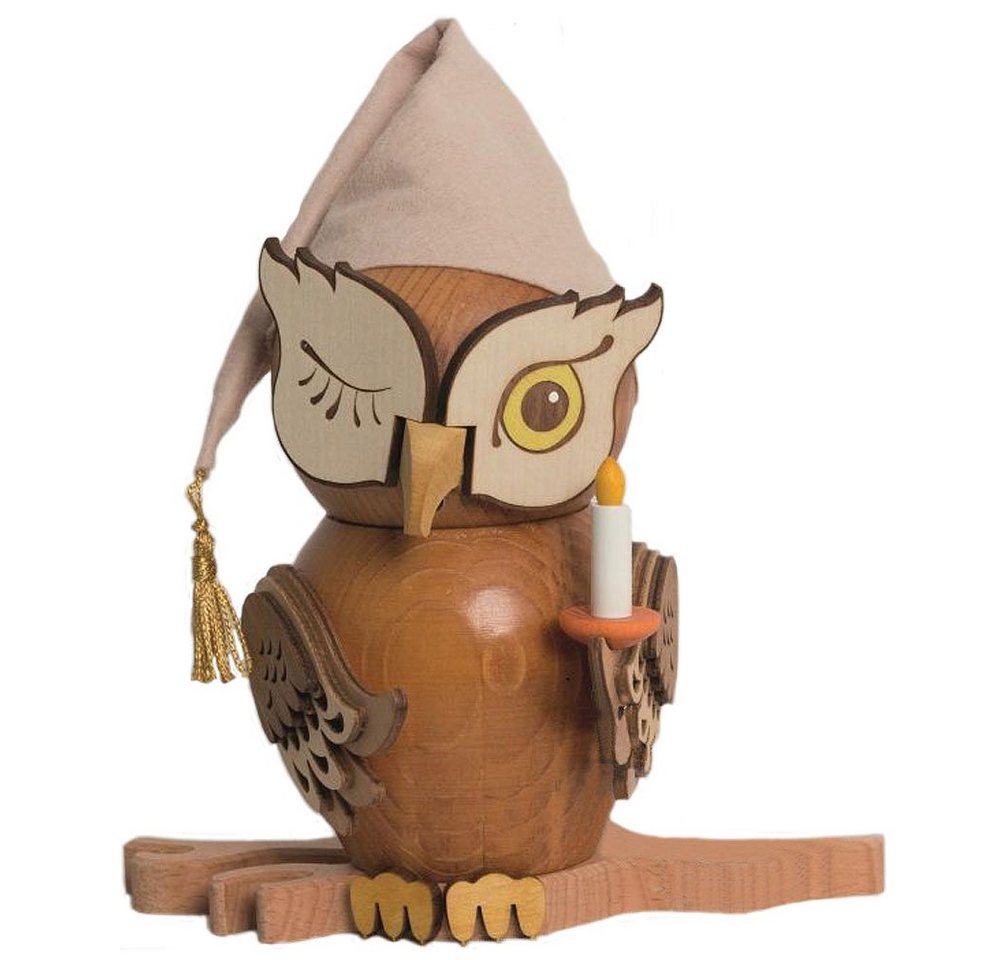 Kuhnert Räuchermännchen Räuchermann Eule Schlafmütze, Echt Erzgebirge - Holzkunst mit Herz Kuhnert Räuchermännchen Räuchermann Eule Schlafmütze, Echt Erzgebirge - Holzkunst mit Herz von Kuhnert