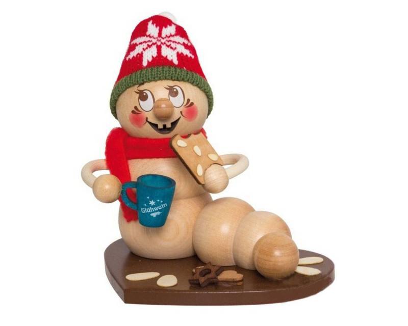 Kuhnert Räuchermännchen Räuchermann Weihnachtsmarkt Rudi, Echt Erzgebirge - Holzkunst mit Herz von Kuhnert
