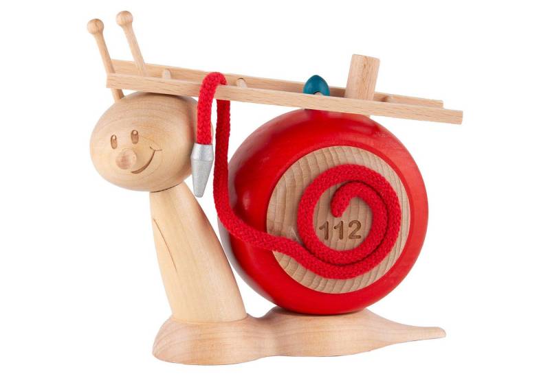 Kuhnert Räuchermännchen Räucherschnecke Sunny Feuerwehrschnecke (16cm) von Drechslerei Kuhnert von Kuhnert
