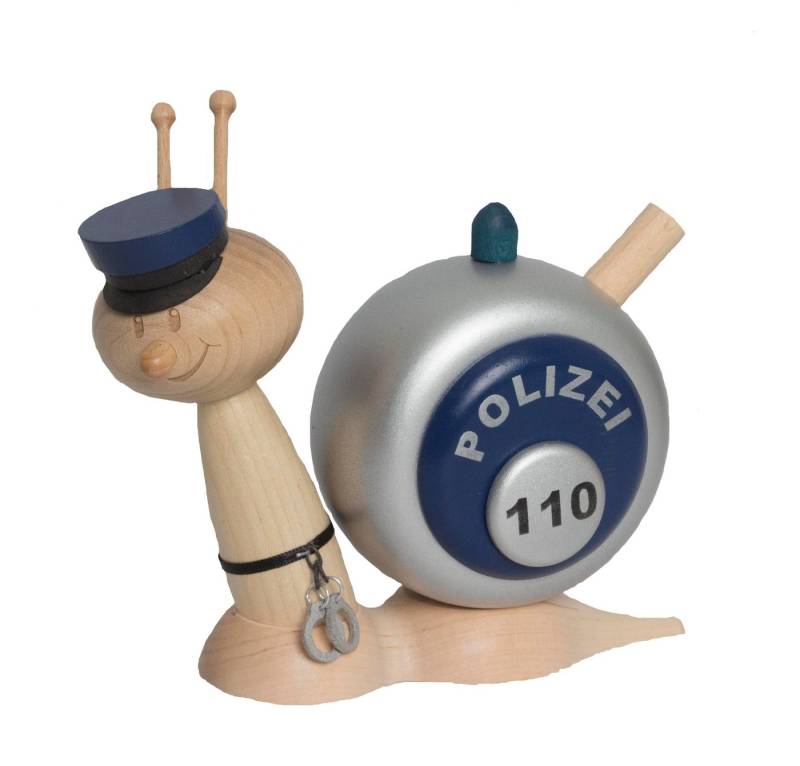 Kuhnert Räuchermännchen Räucherschnecke Sunny - Polizeischnecke - ca. 16cm, schicke Räucherdeko aus Holz - Made in Germany Kuhnert Räuchermännchen Räucherschnecke Sunny - Polizeischnecke - ca. 16cm, schicke Räucherdeko aus Holz - Made in Germany von Kuhnert