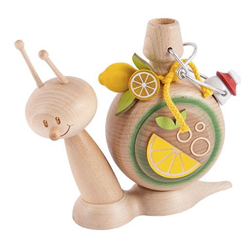 Drechslerei Kuhnert - Rauchschnecke / Räucherfigur - Sunny "Brauseschnecke" - Höhe: ca 15cm - Made in Germany von Kuhnert