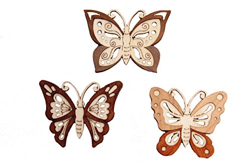 Kuhnert - Schmuckanhänger/Baumschmuck - Motiv: Schmetterlinge im 6er Set - Made in Germany Kuhnert - Schmuckanhänger/Baumschmuck - Motiv: Schmetterlinge im 6er Set - Made in Germany von Kuhnert