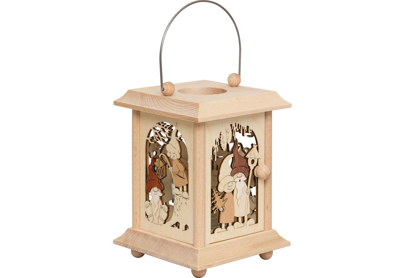 Kuhnert Schwibbogen Tischlaterne Wichtel (24cm) von Drechslerei Kuhnert von Kuhnert