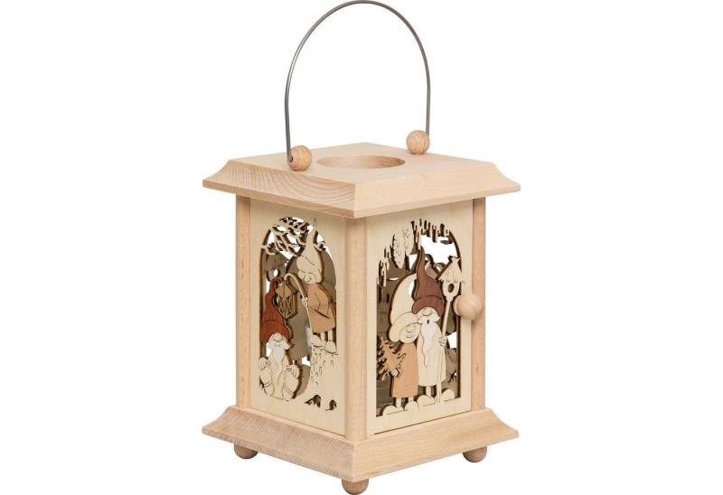 Kuhnert Schwibbogen Tischlaterne Wichtel (24cm) von Drechslerei Kuhnert von Kuhnert