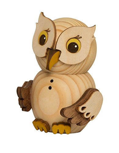 Kuhnert Verschiedene Mini Eulen | Dekofigur aus Holz | Verschiedene Größen | Made in Germany von Kuhnert